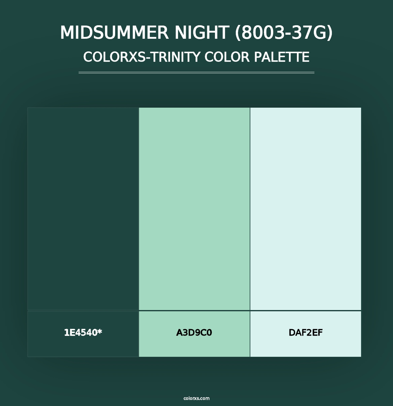 Midsummer Night (8003-37G) - Colorxs Trinity Palette