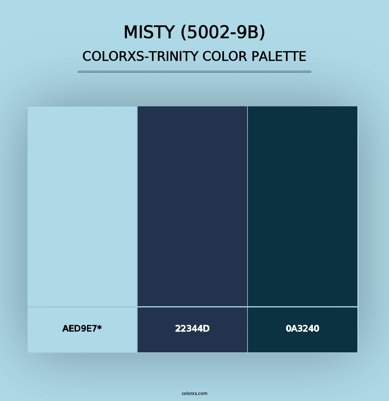 Misty (5002-9B) - Colorxs Trinity Palette