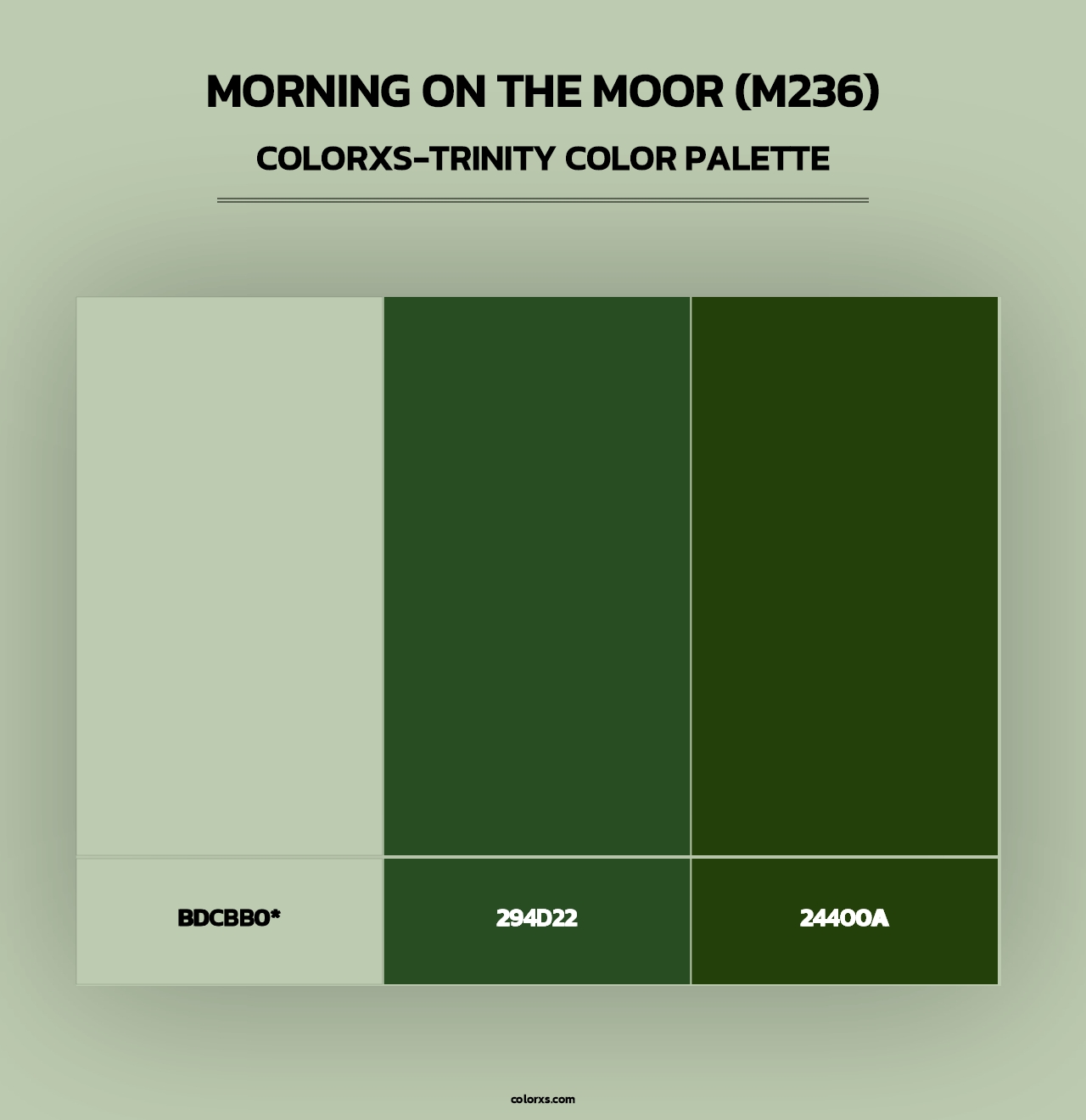 Morning on the Moor (M236) - Colorxs Trinity Palette