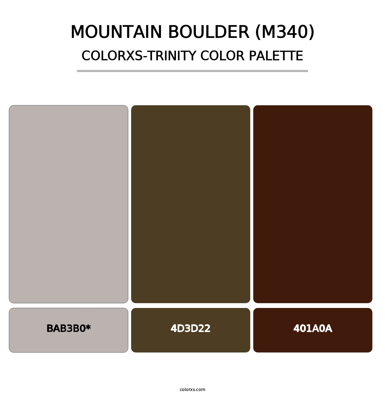 Mountain Boulder (M340) - Colorxs Trinity Palette