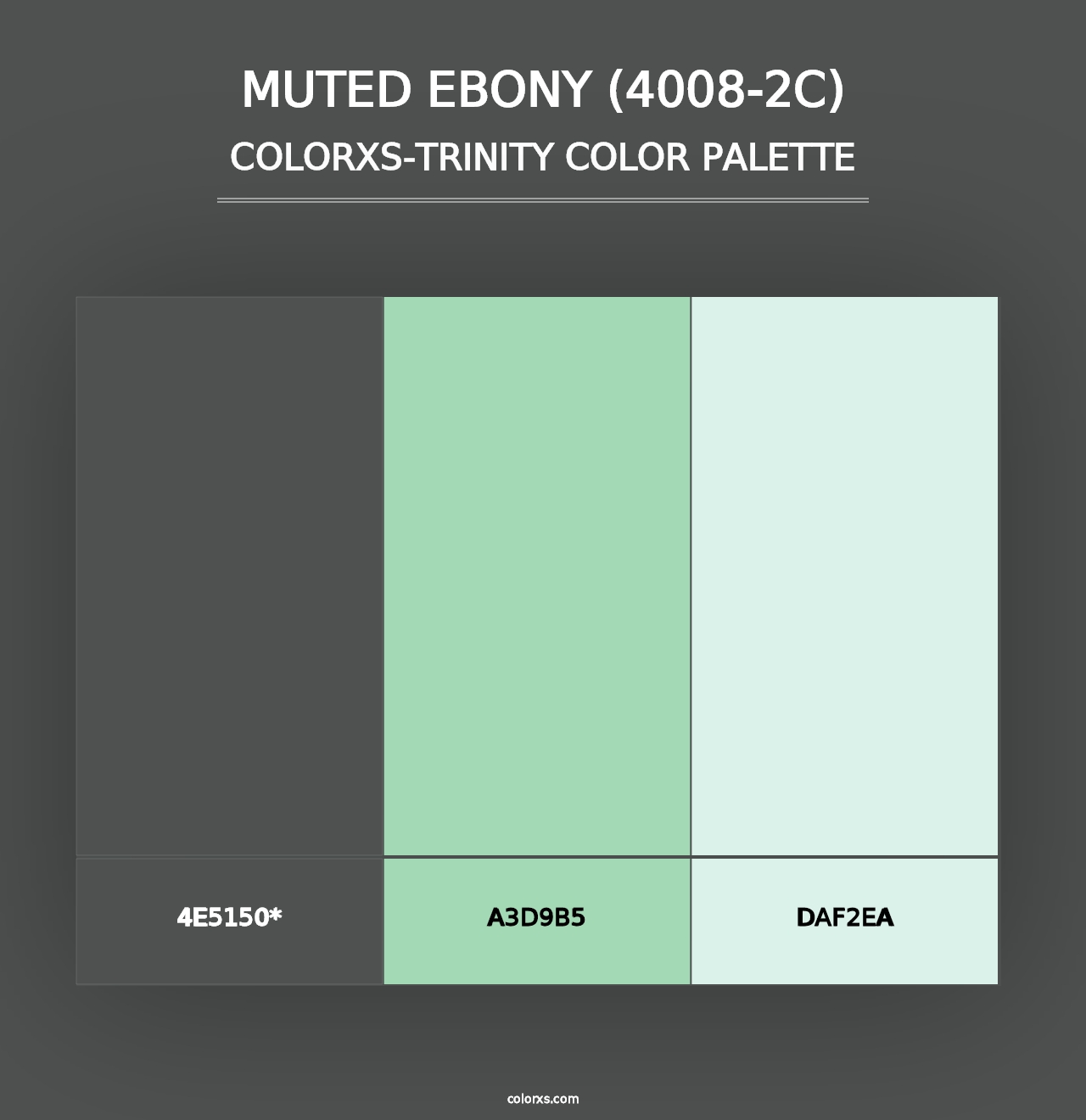 Muted Ebony (4008-2C) - Colorxs Trinity Palette