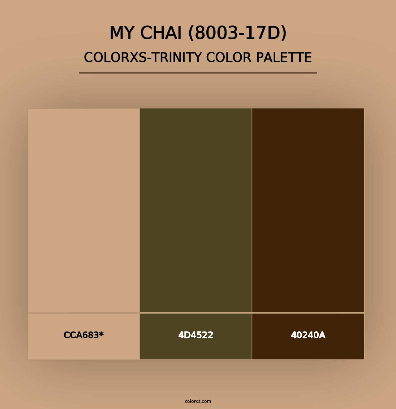 My Chai (8003-17D) - Colorxs Trinity Palette