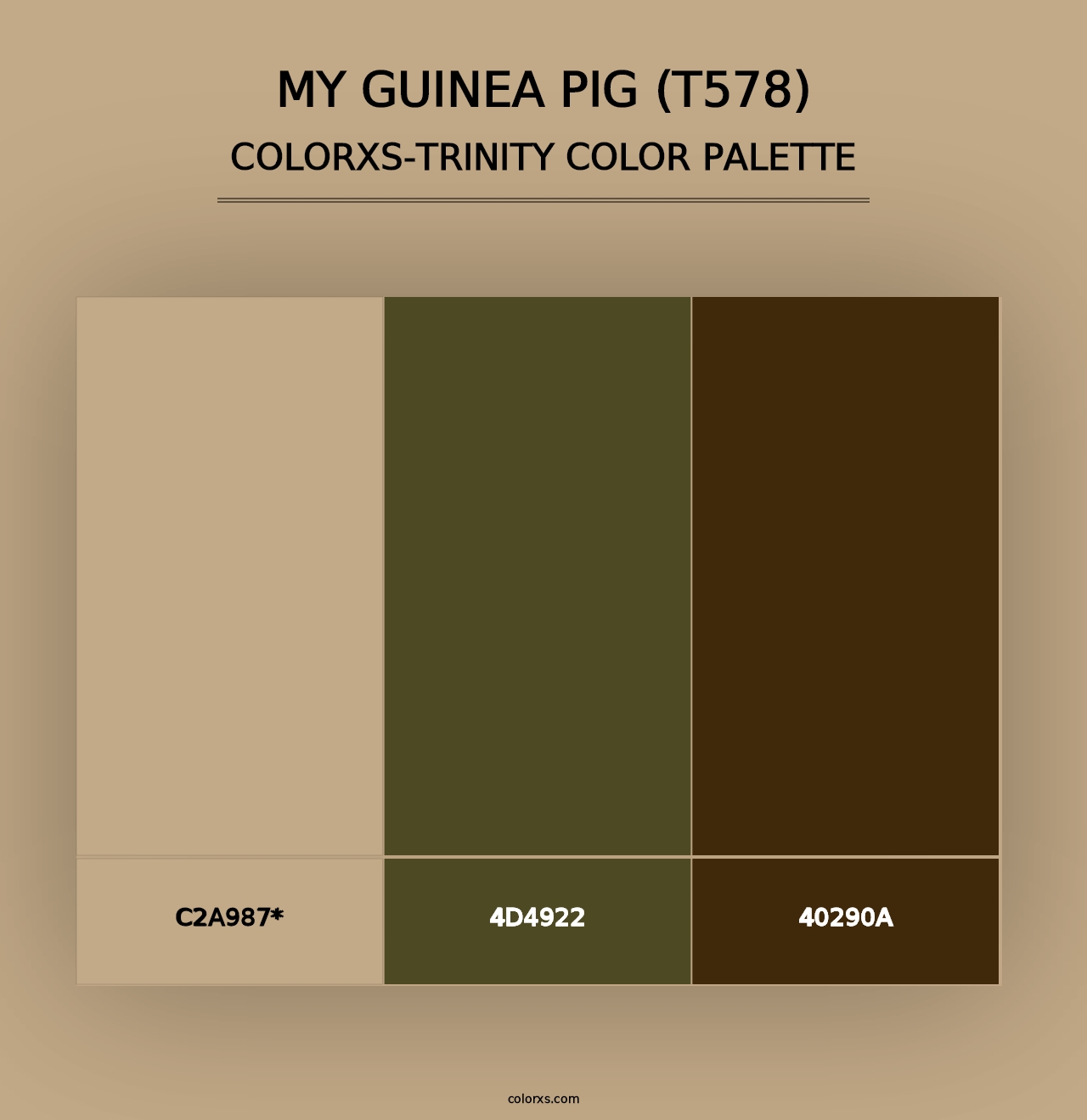 My Guinea Pig (T578) - Colorxs Trinity Palette