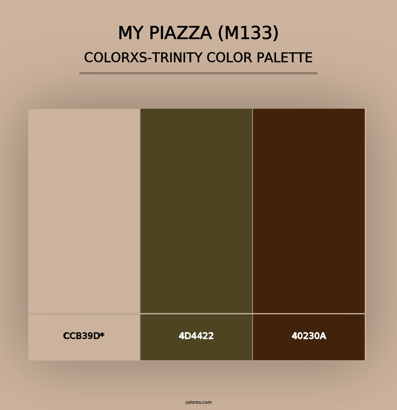 My Piazza (M133) - Colorxs Trinity Palette