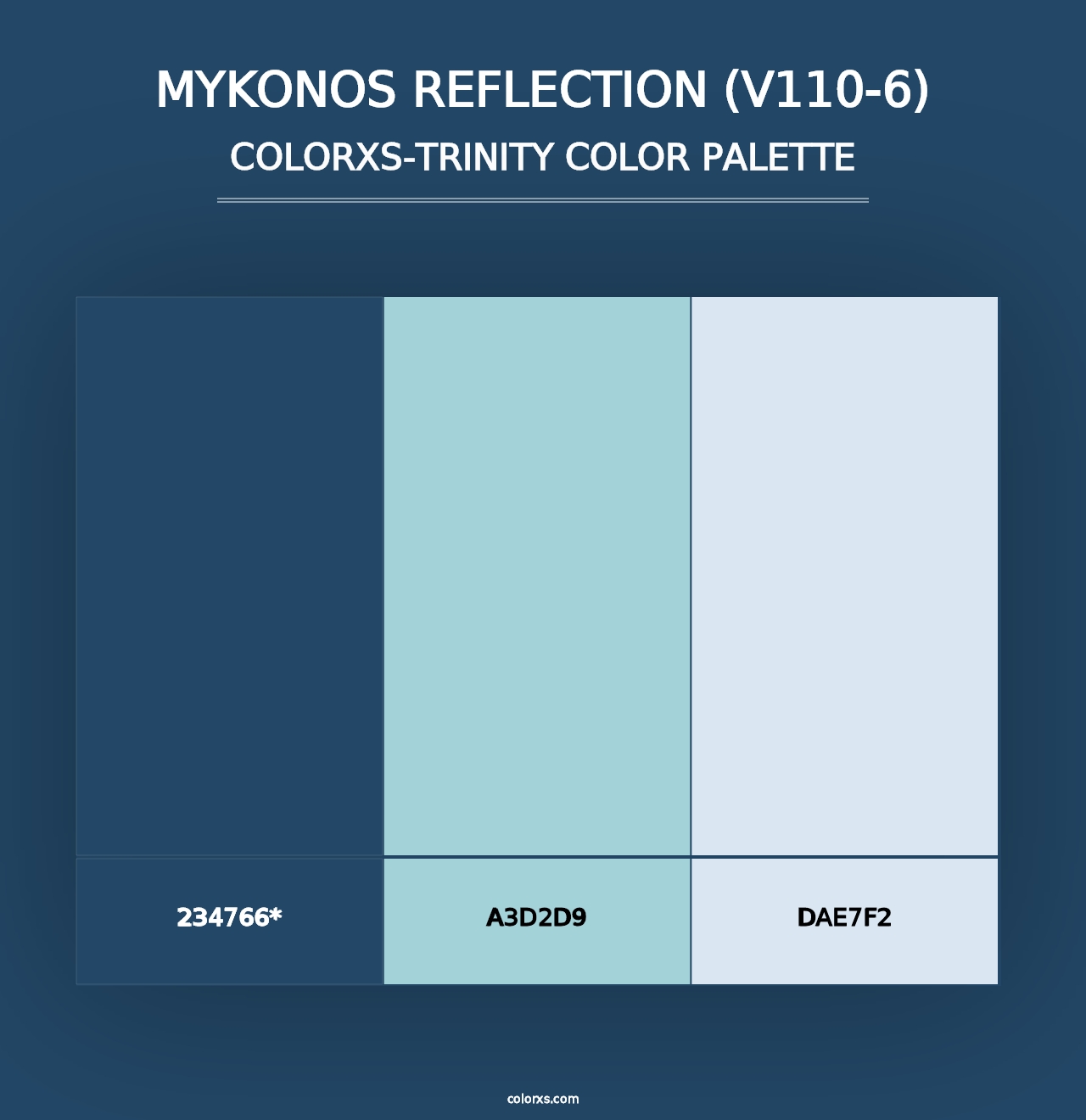 Mykonos Reflection (V110-6) - Colorxs Trinity Palette