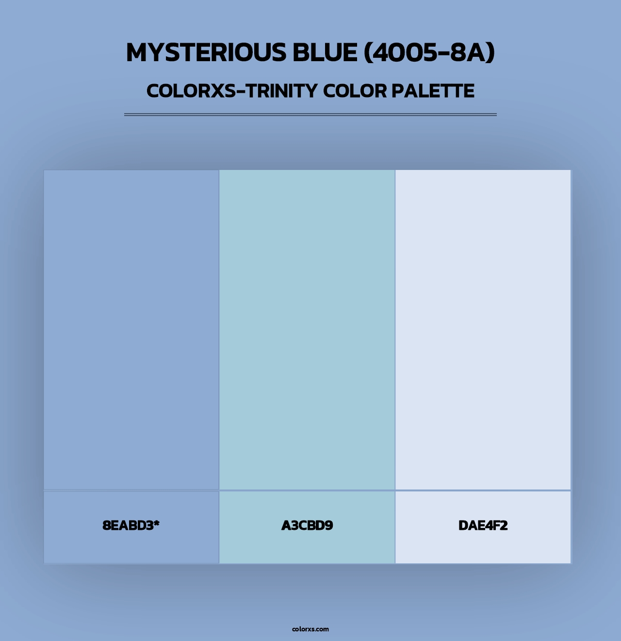 Mysterious Blue (4005-8A) - Colorxs Trinity Palette