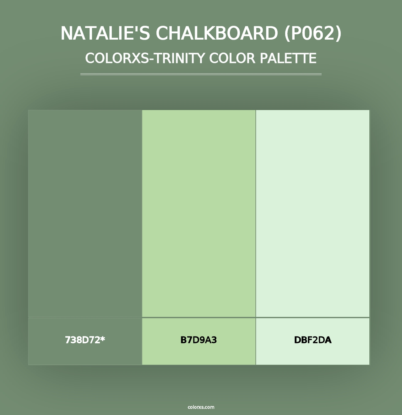 Natalie's Chalkboard (P062) - Colorxs Trinity Palette