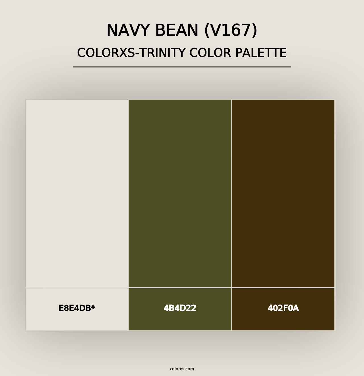 Navy Bean (V167) - Colorxs Trinity Palette