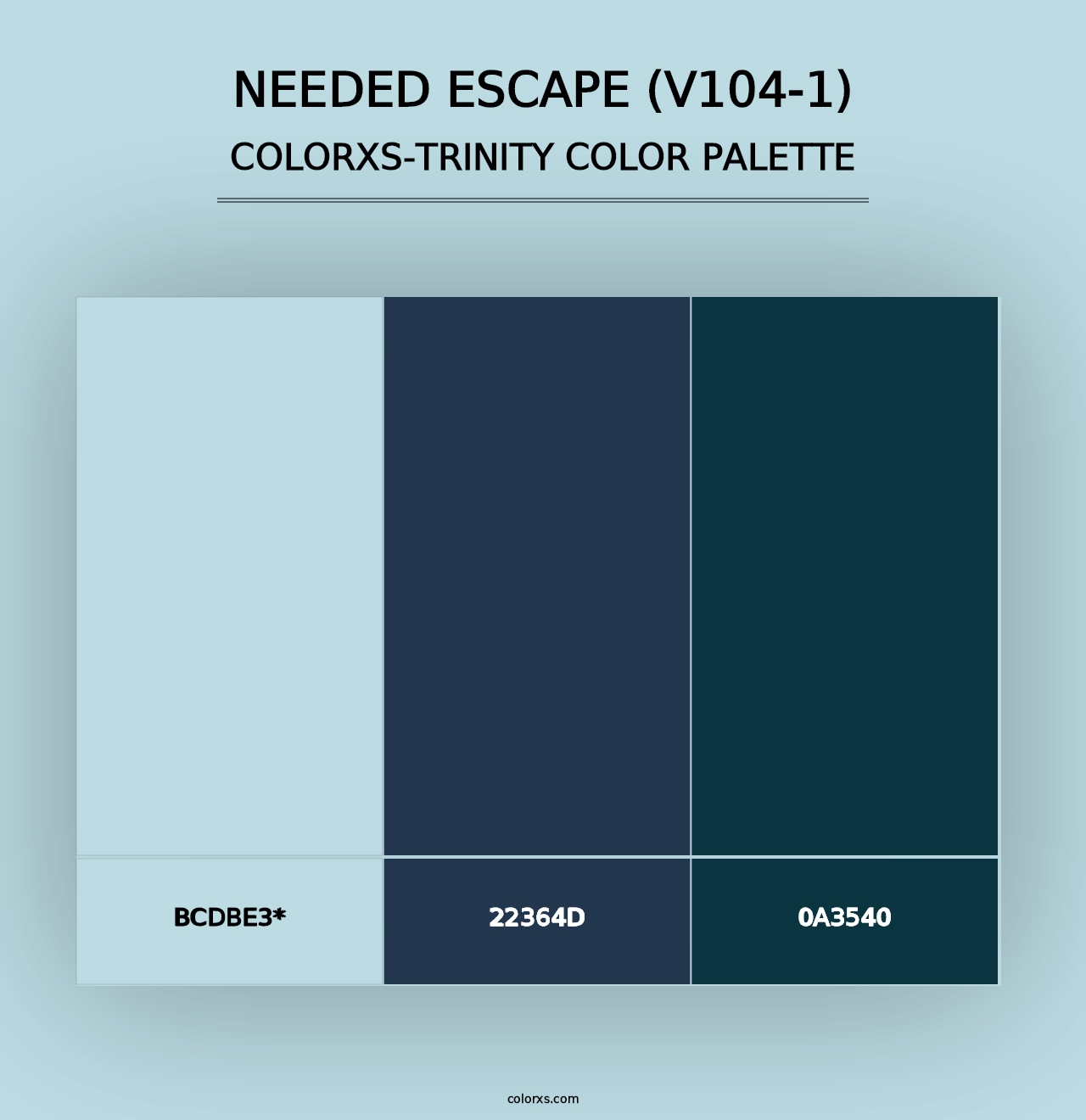 Needed Escape (V104-1) - Colorxs Trinity Palette