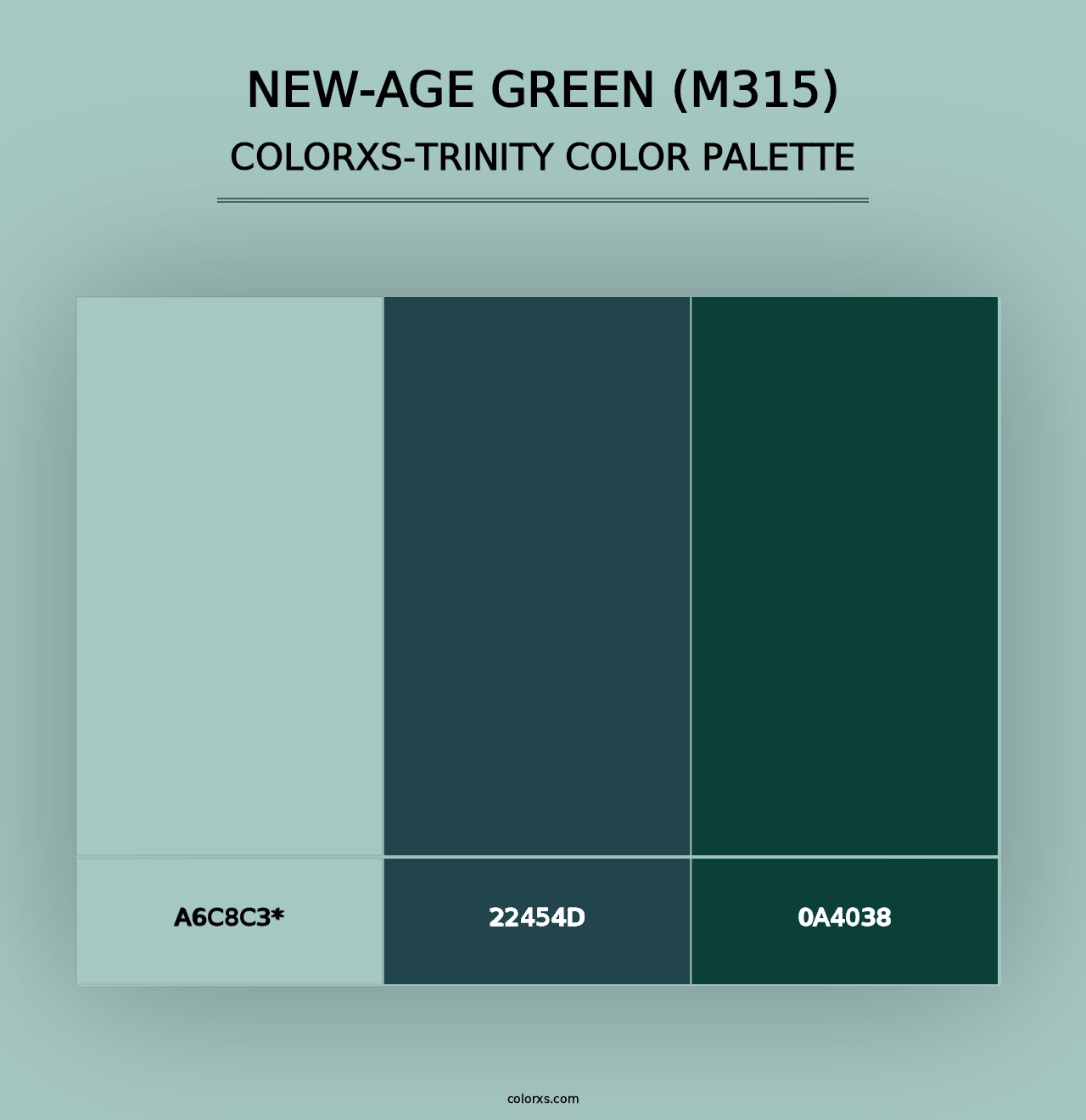 New-Age Green (M315) - Colorxs Trinity Palette