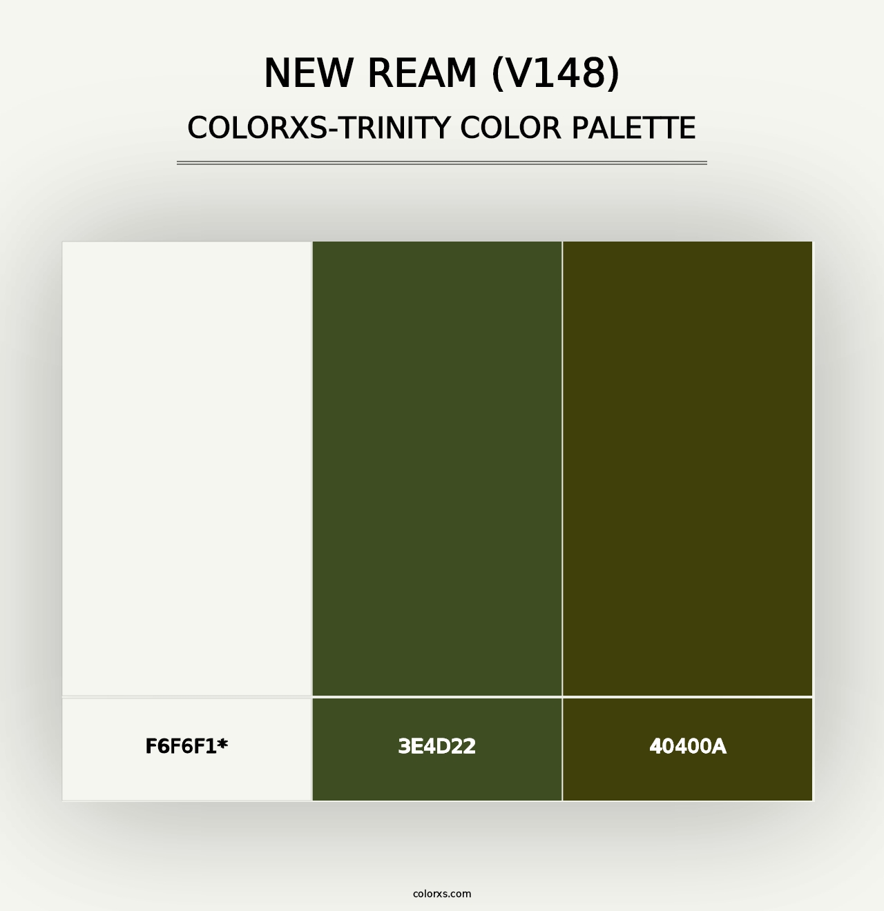 New Ream (V148) - Colorxs Trinity Palette