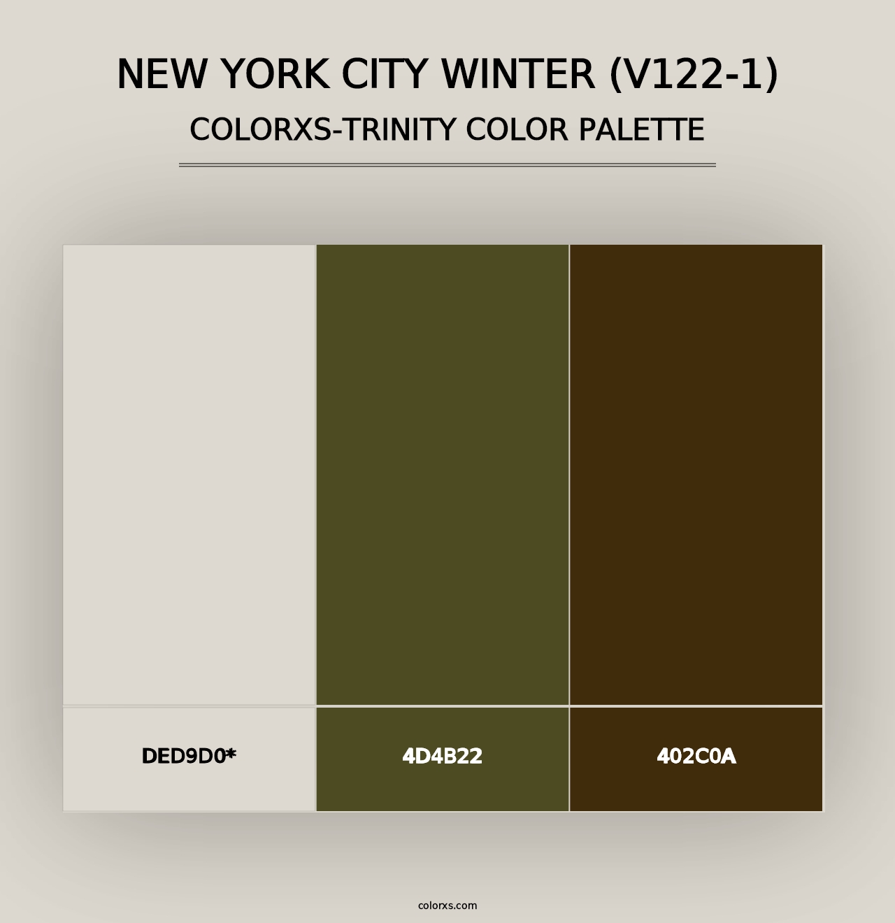 New York City Winter (V122-1) - Colorxs Trinity Palette