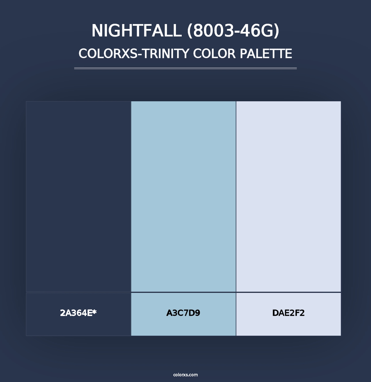 Nightfall (8003-46G) - Colorxs Trinity Palette