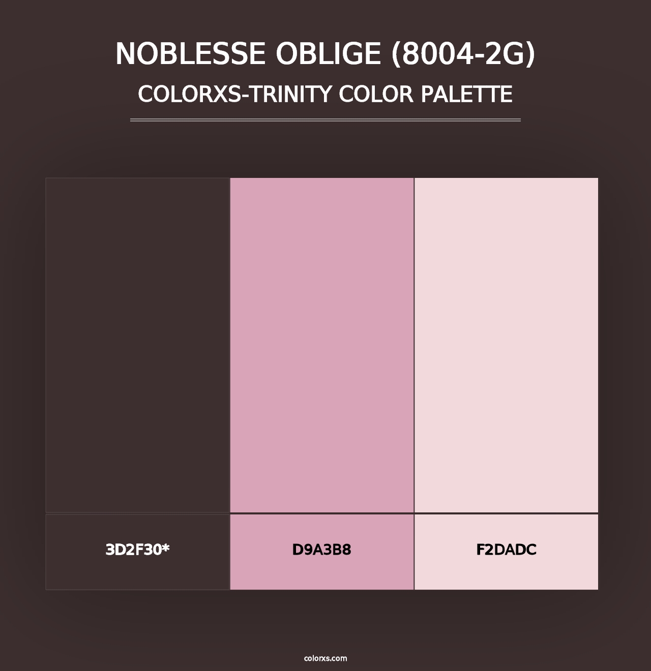 Noblesse Oblige (8004-2G) - Colorxs Trinity Palette