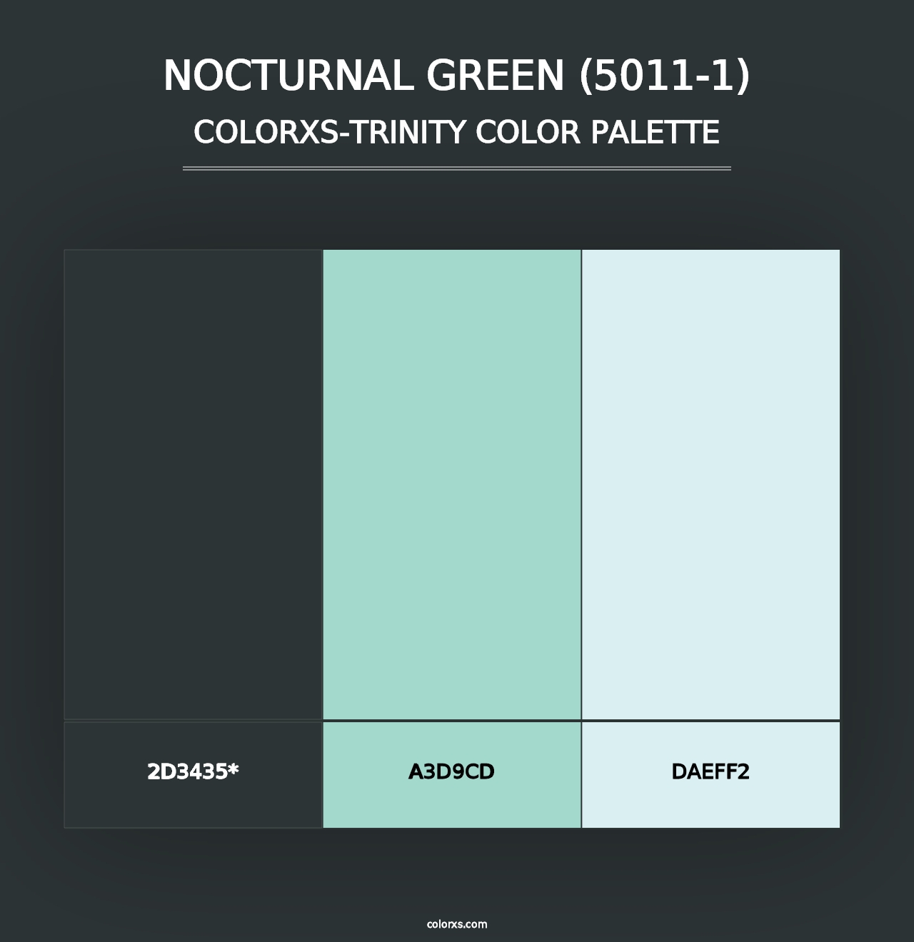 Nocturnal Green (5011-1) - Colorxs Trinity Palette