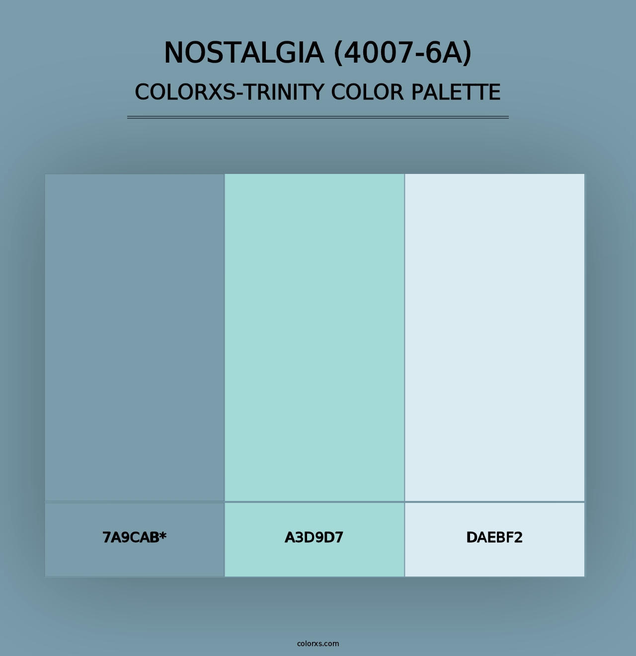 Nostalgia (4007-6A) - Colorxs Trinity Palette