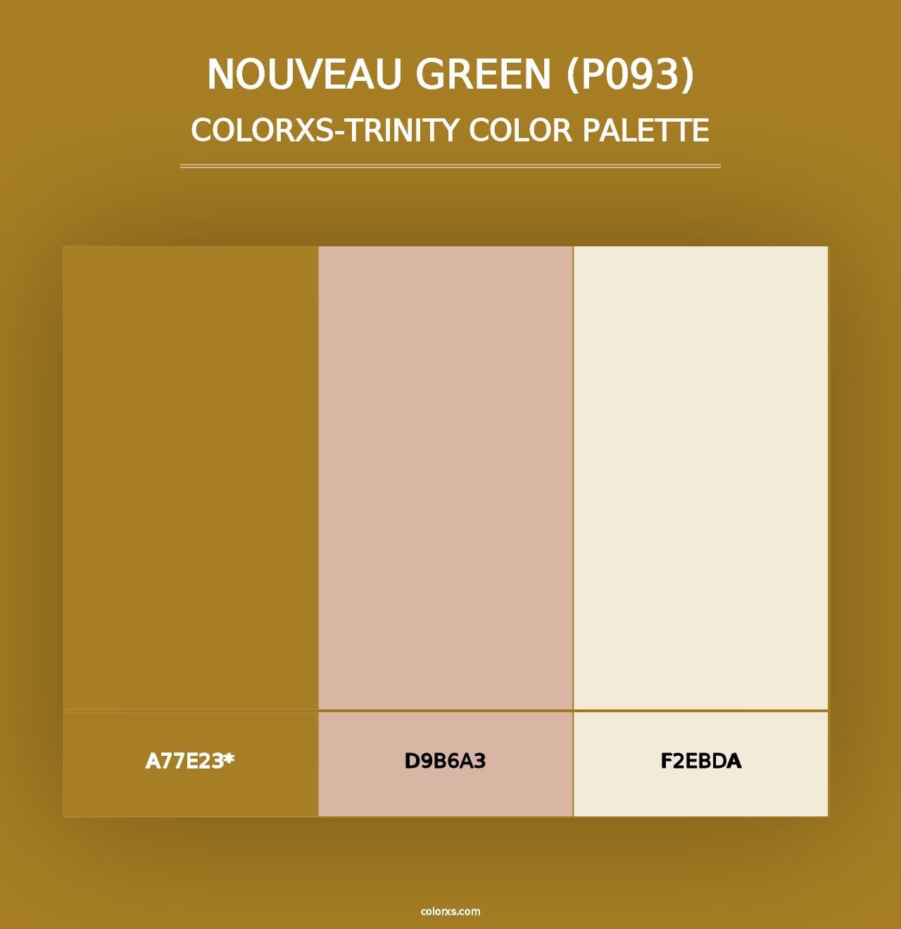 Nouveau Green (P093) - Colorxs Trinity Palette