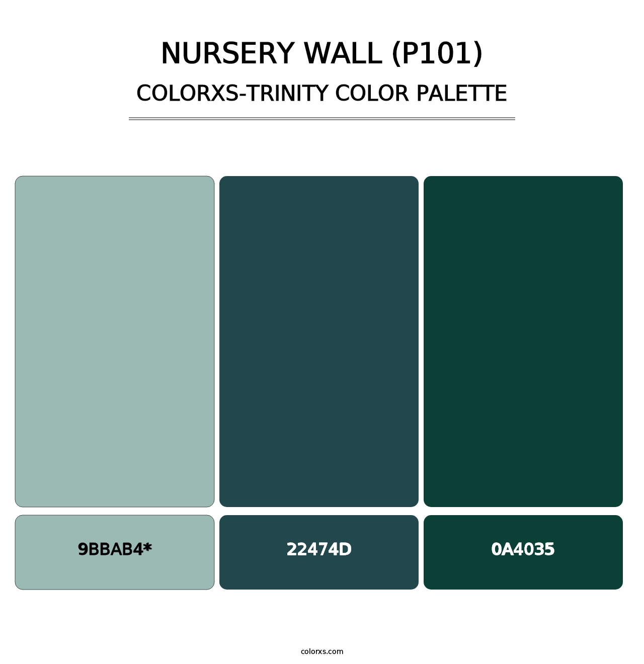 Nursery Wall (P101) - Colorxs Trinity Palette