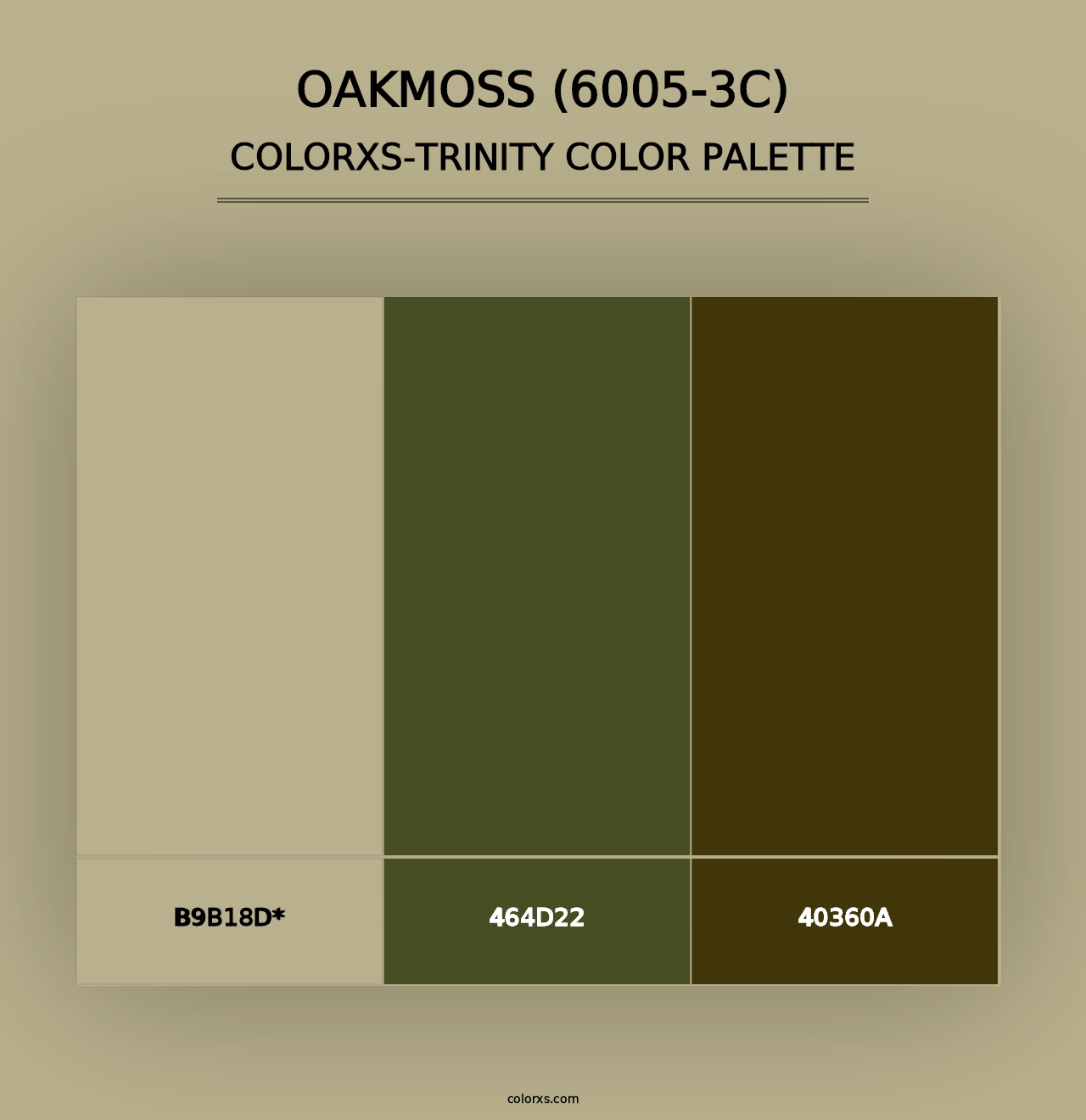 Oakmoss (6005-3C) - Colorxs Trinity Palette