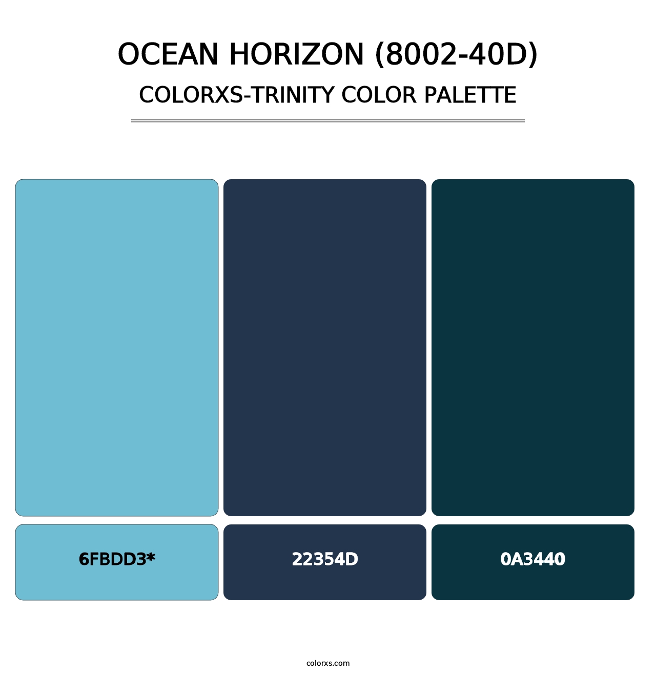 Ocean Horizon (8002-40D) - Colorxs Trinity Palette