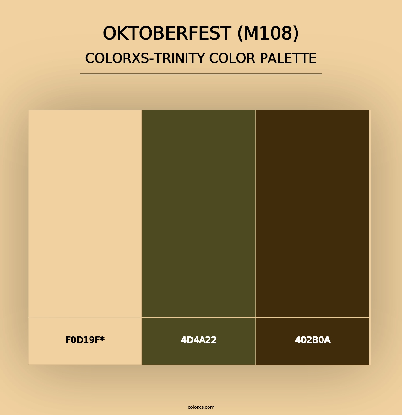 Oktoberfest (M108) - Colorxs Trinity Palette