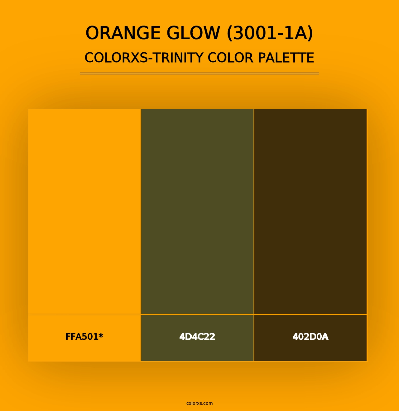 Orange Glow (3001-1A) - Colorxs Trinity Palette