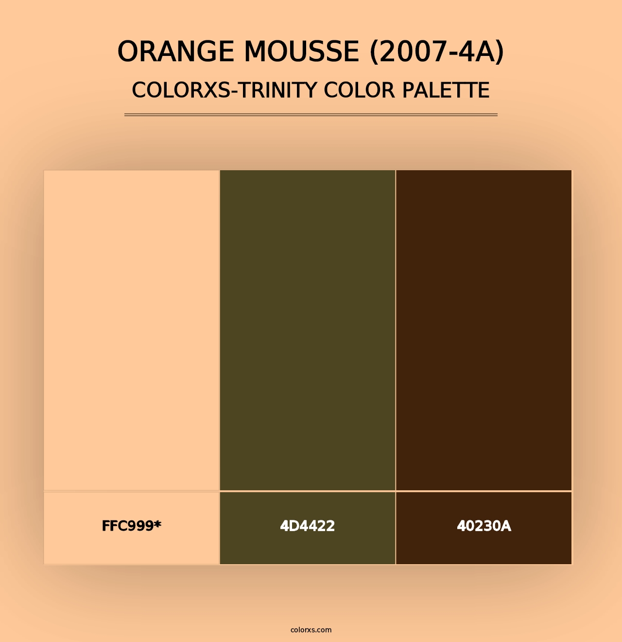 Orange Mousse (2007-4A) - Colorxs Trinity Palette