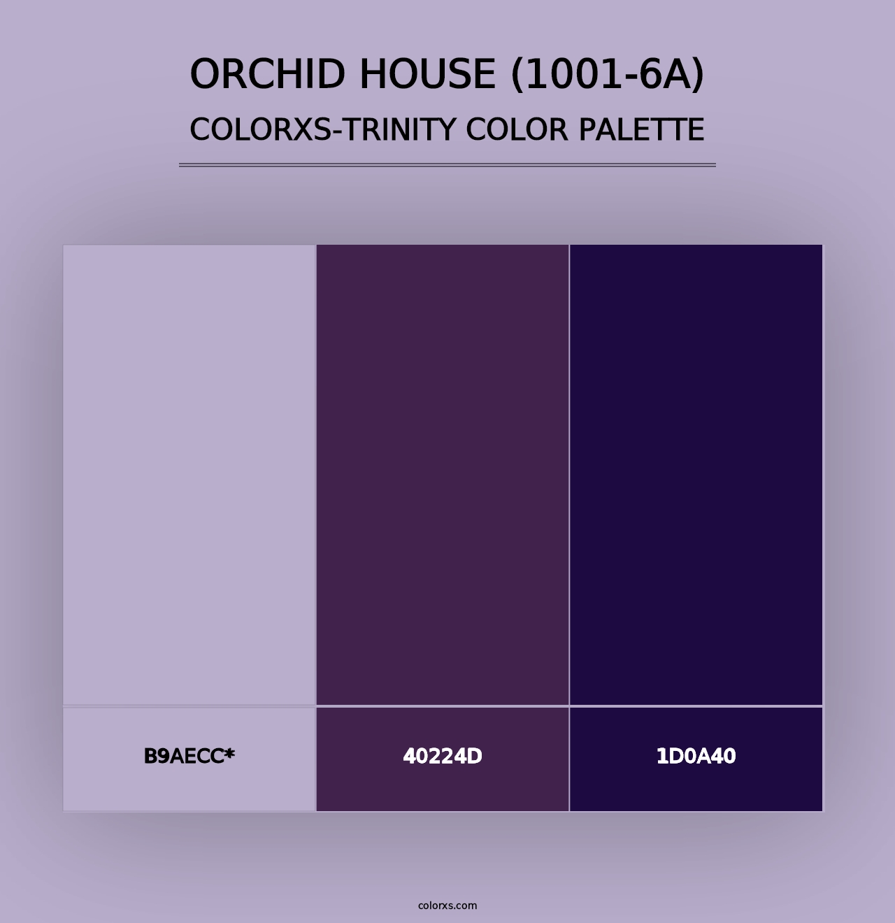 Orchid House (1001-6A) - Colorxs Trinity Palette