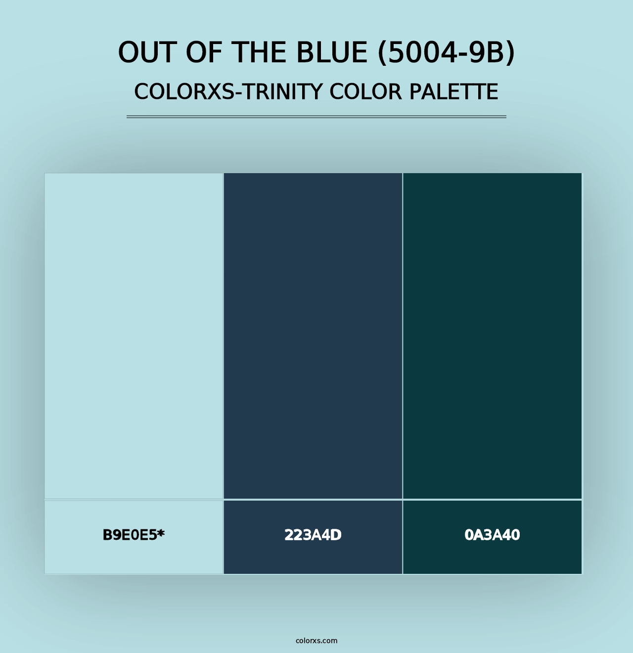 Out of the Blue (5004-9B) - Colorxs Trinity Palette