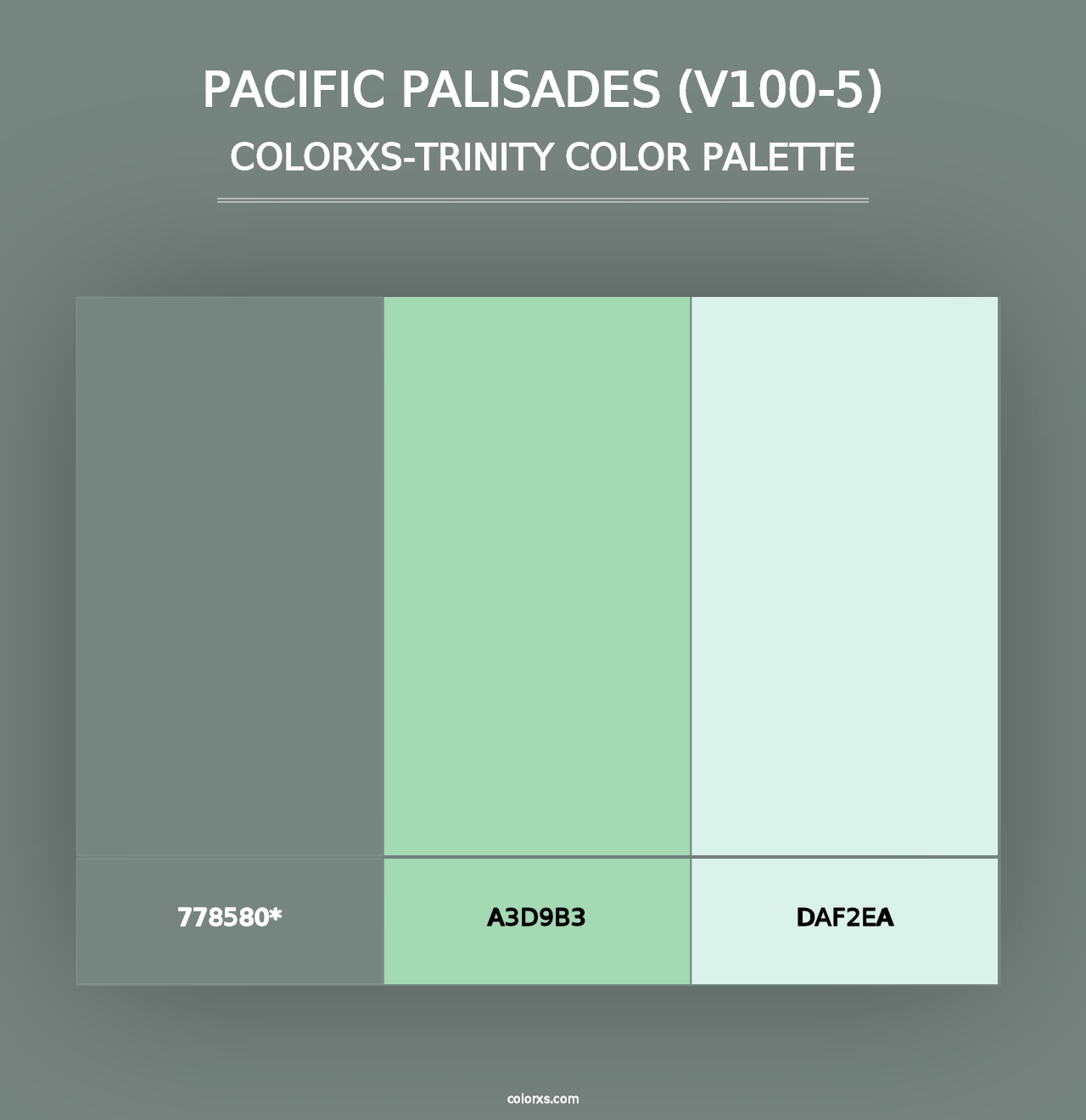 Pacific Palisades (V100-5) - Colorxs Trinity Palette