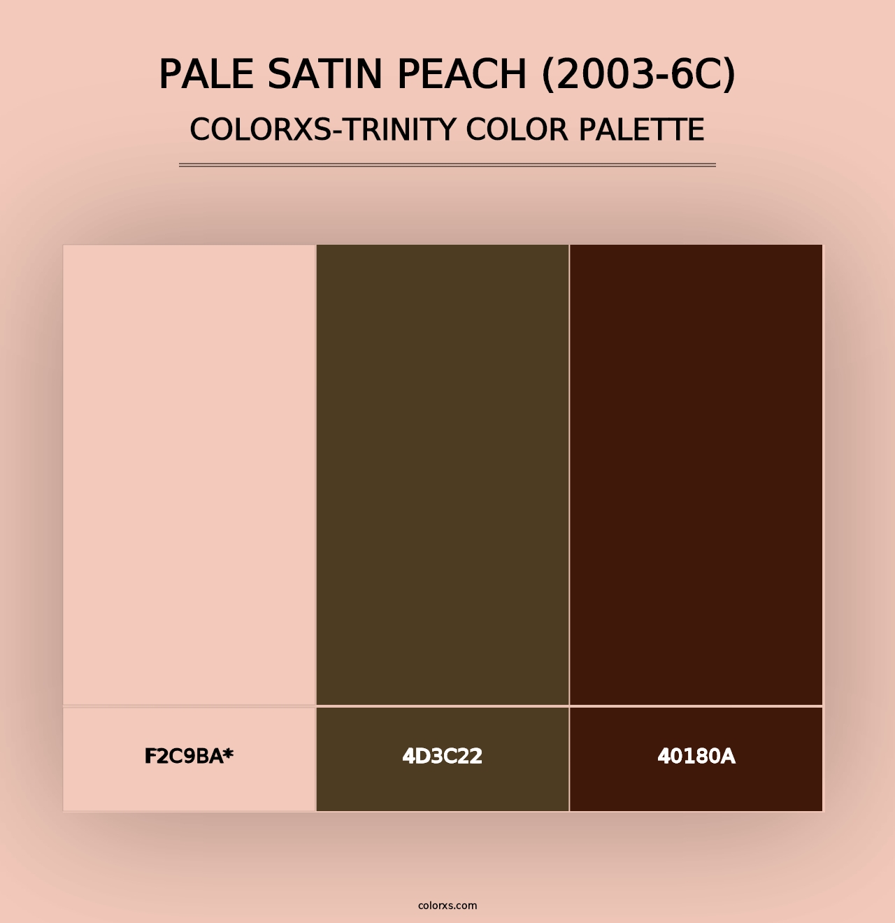 Pale Satin Peach (2003-6C) - Colorxs Trinity Palette