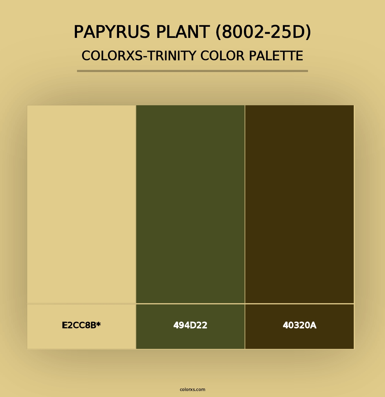 Papyrus Plant (8002-25D) - Colorxs Trinity Palette