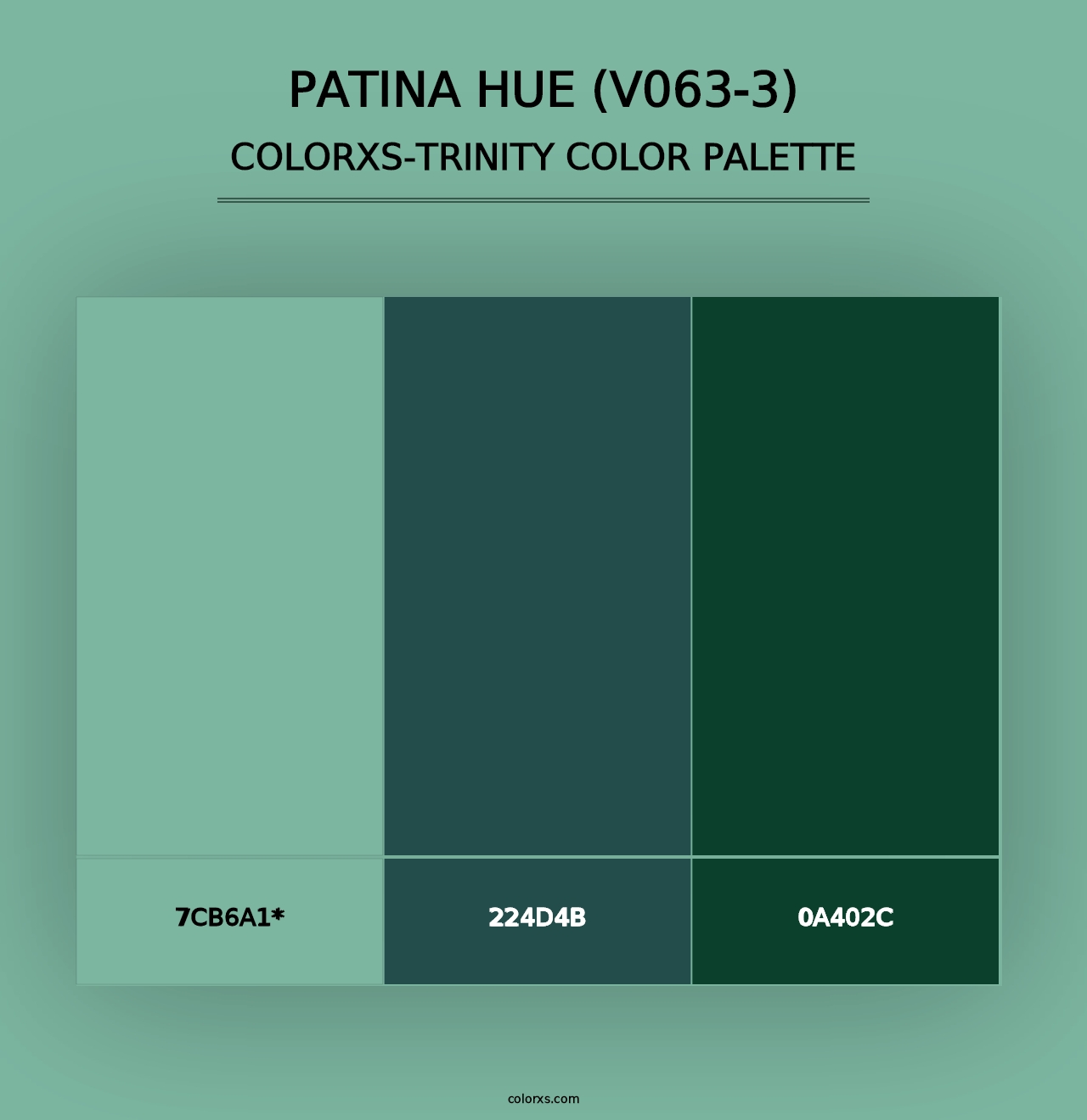 Patina Hue (V063-3) - Colorxs Trinity Palette