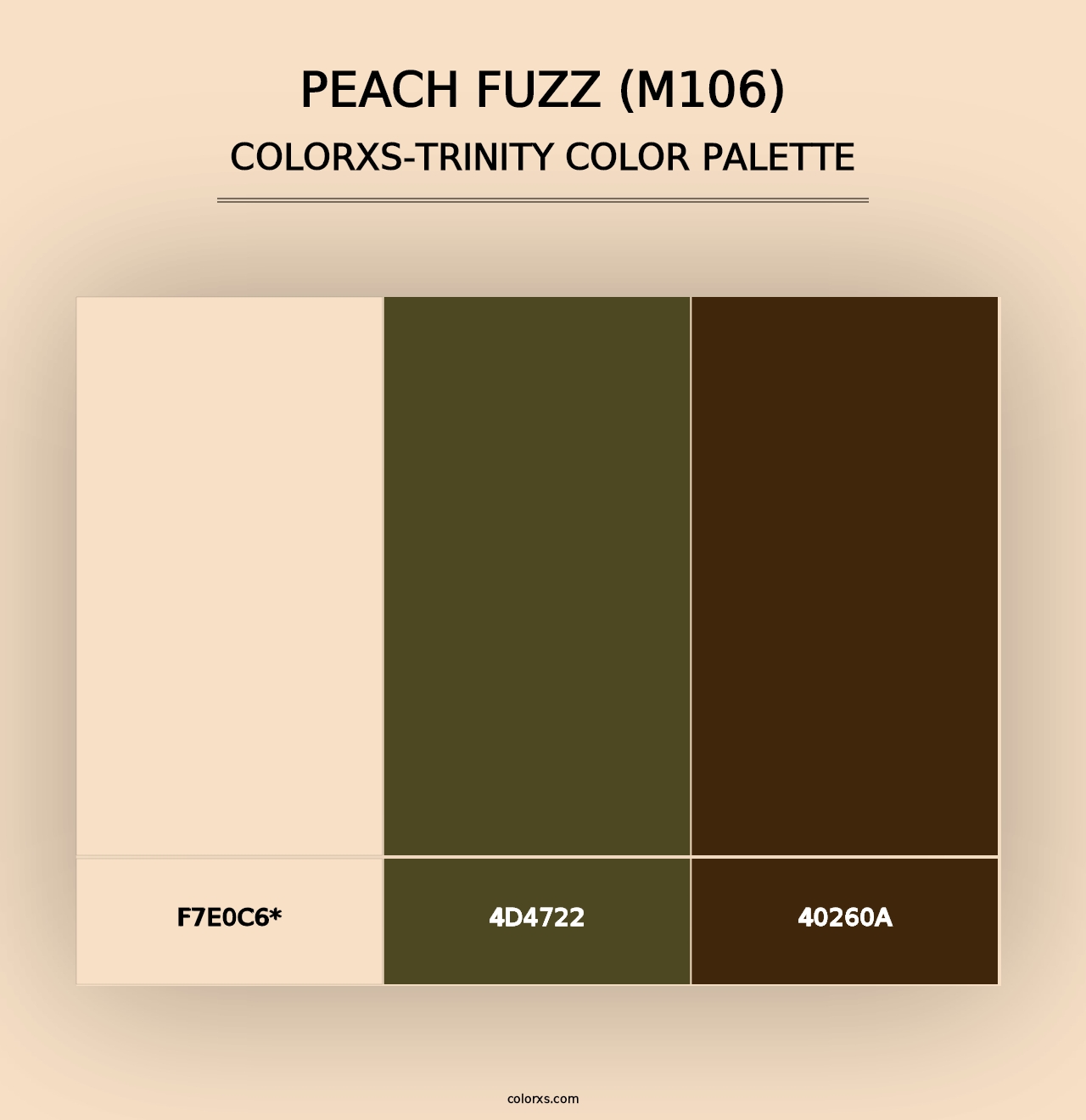 Peach Fuzz (M106) - Colorxs Trinity Palette