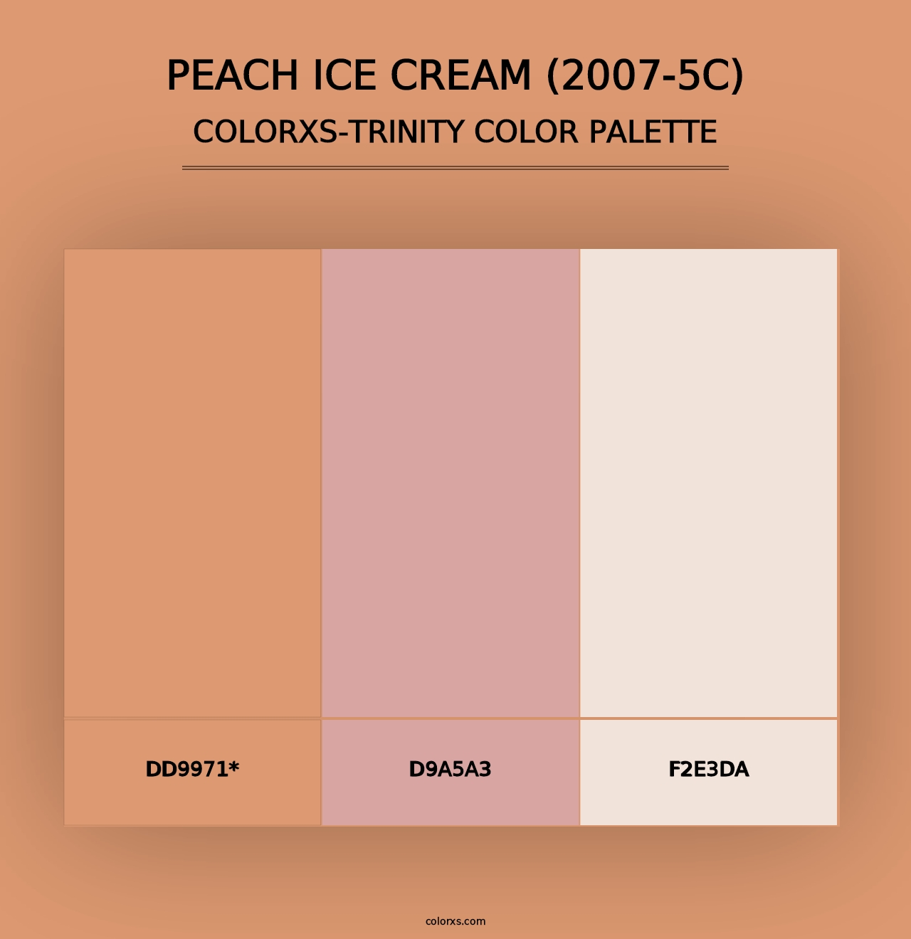 Peach Ice Cream (2007-5C) - Colorxs Trinity Palette