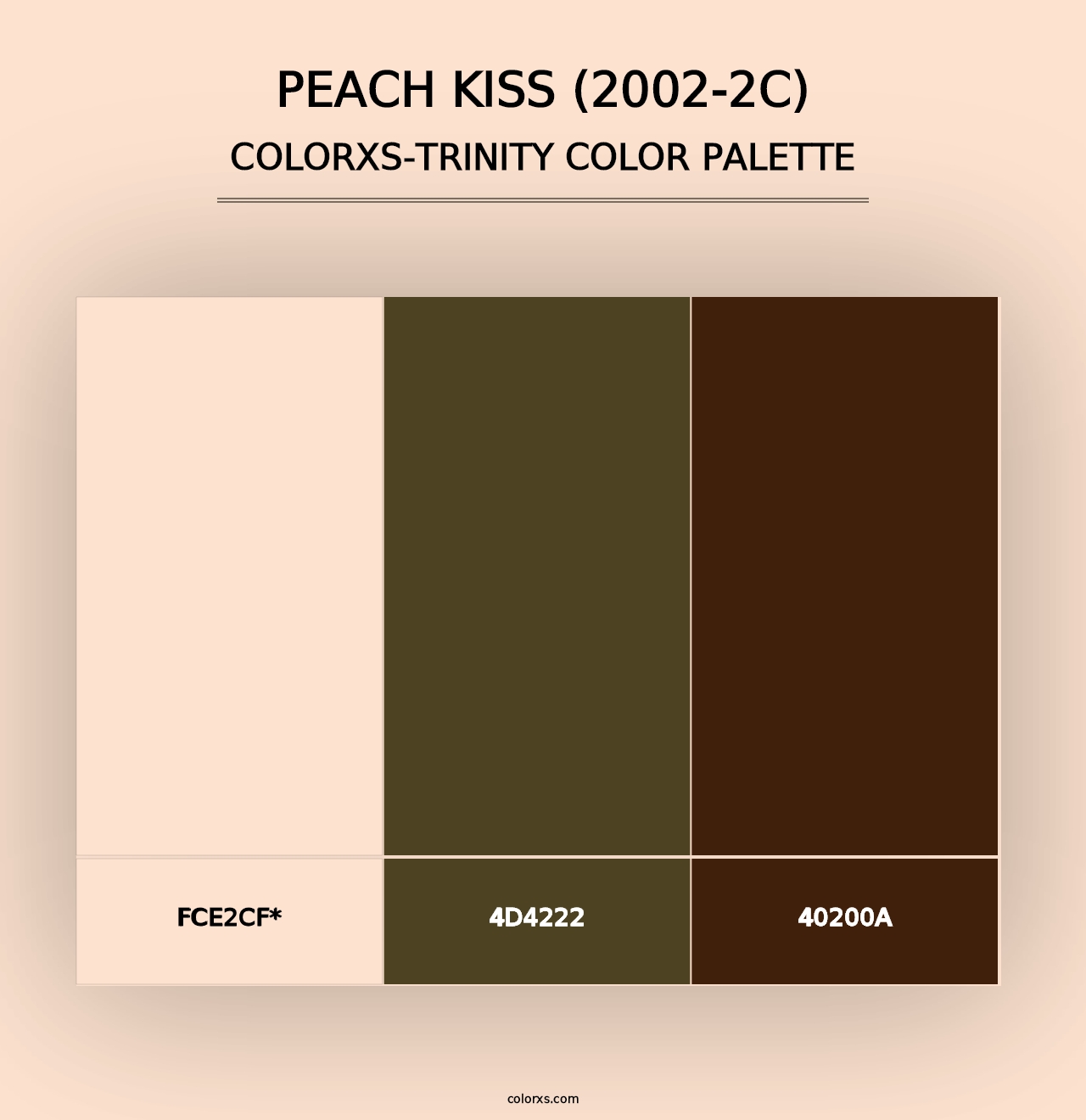 Peach Kiss (2002-2C) - Colorxs Trinity Palette