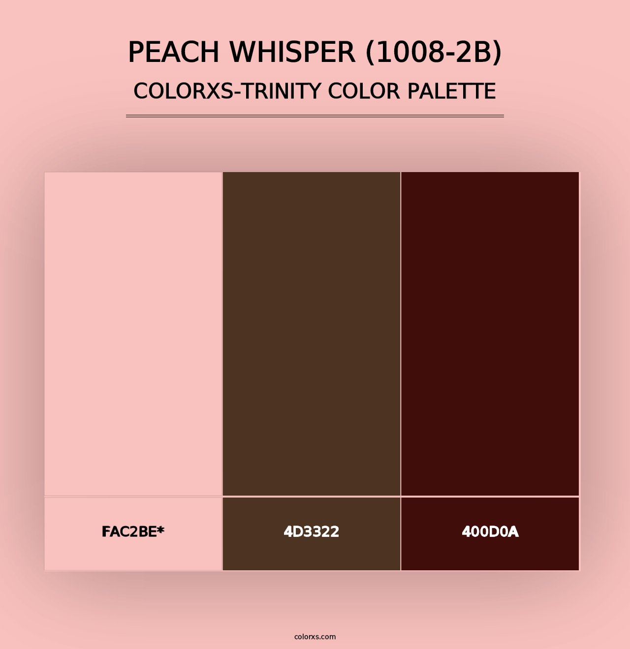 Peach Whisper (1008-2B) - Colorxs Trinity Palette