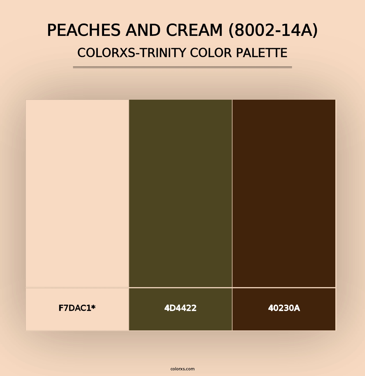 Peaches and Cream (8002-14A) - Colorxs Trinity Palette