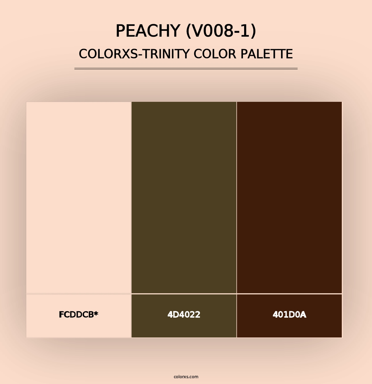 Peachy (V008-1) - Colorxs Trinity Palette