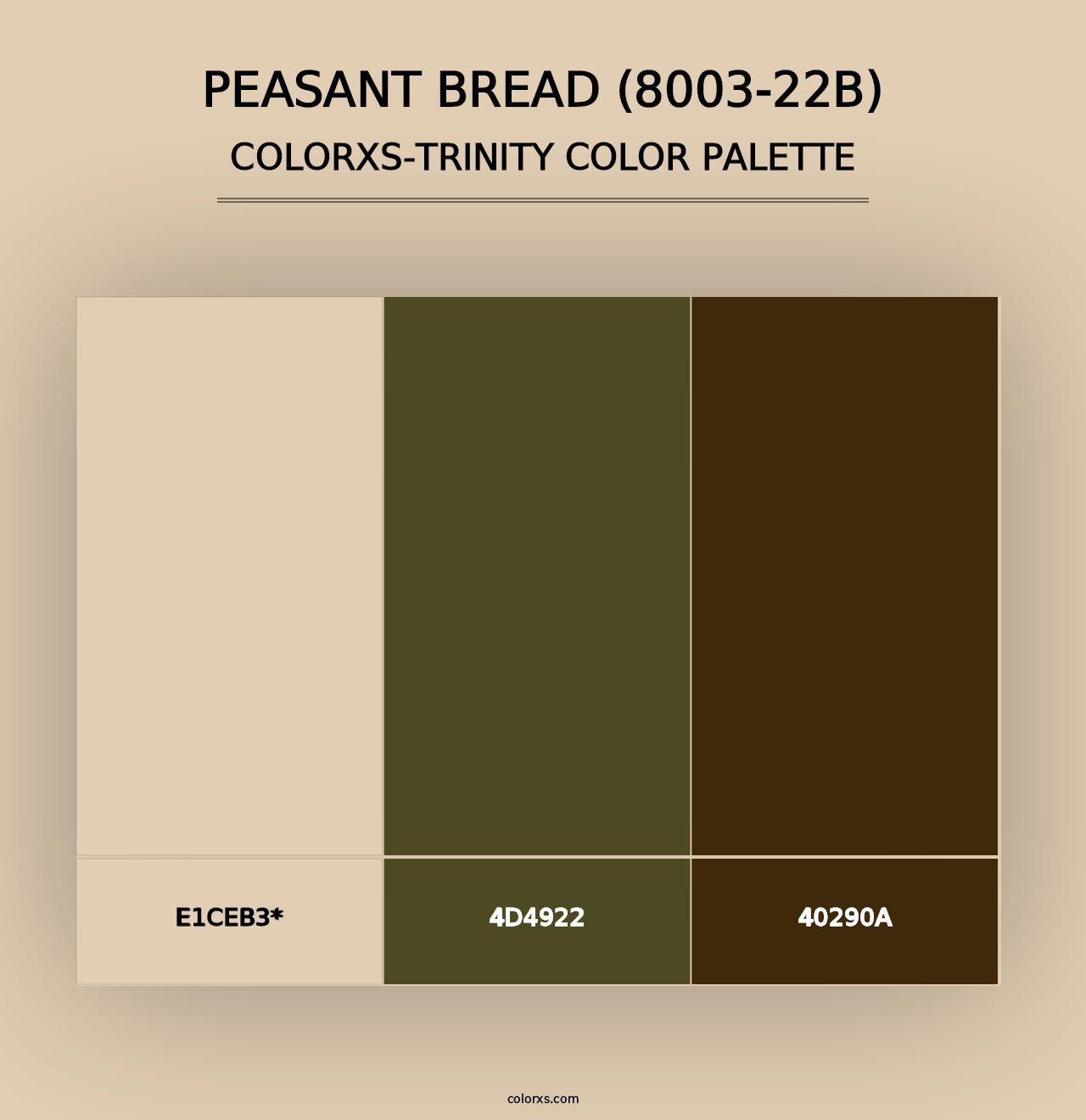 Peasant Bread (8003-22B) - Colorxs Trinity Palette