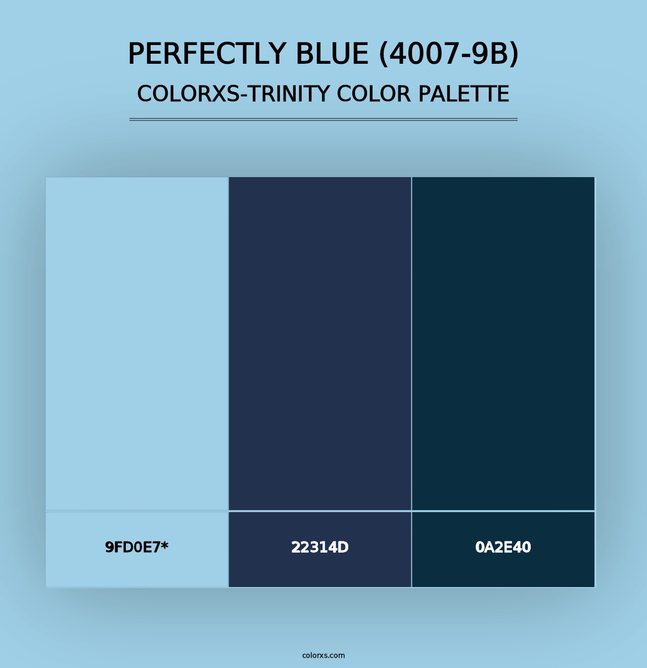 Perfectly Blue (4007-9B) - Colorxs Trinity Palette