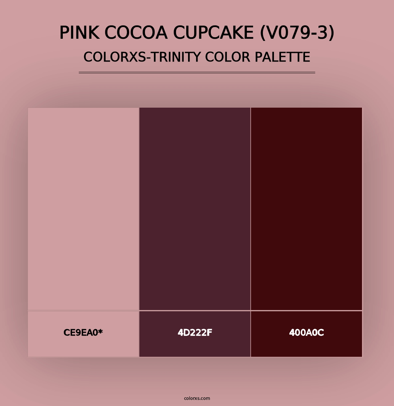 Pink Cocoa Cupcake (V079-3) - Colorxs Trinity Palette