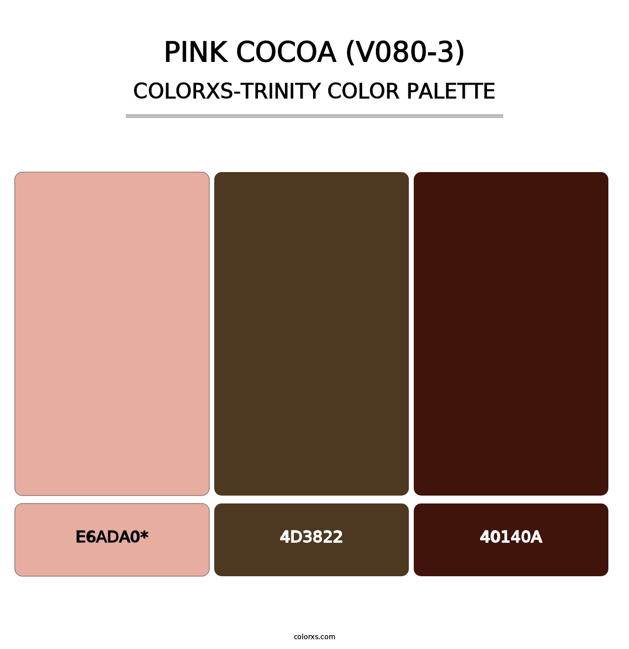 Pink Cocoa (V080-3) - Colorxs Trinity Palette