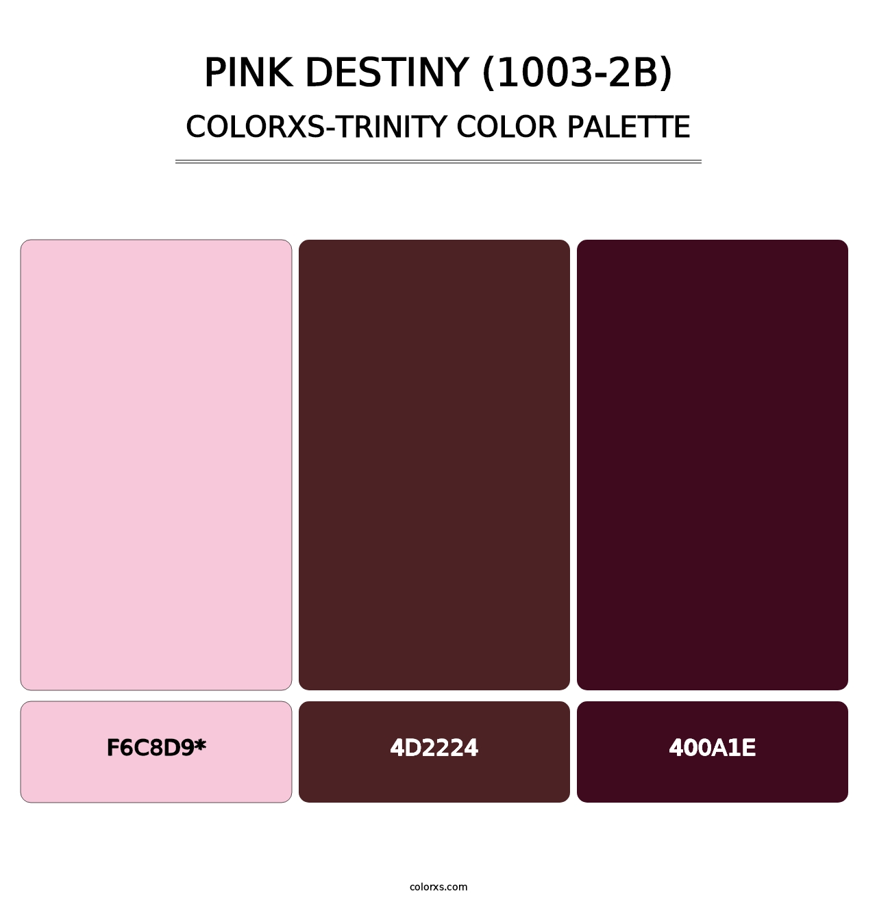 Pink Destiny (1003-2B) - Colorxs Trinity Palette