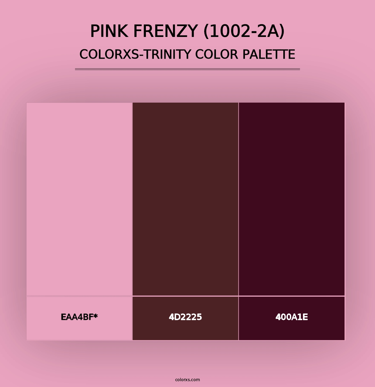 Pink Frenzy (1002-2A) - Colorxs Trinity Palette