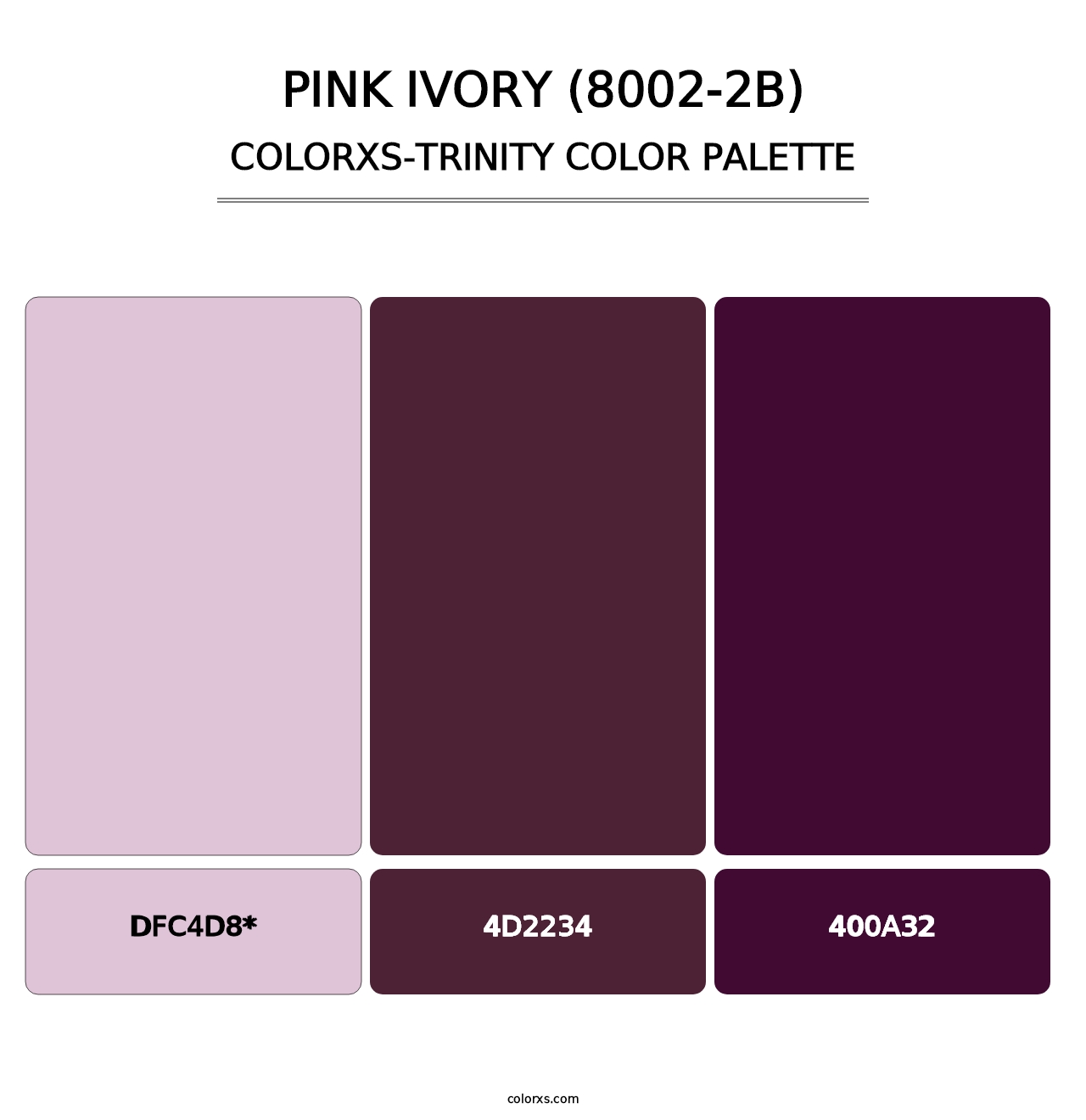 Pink Ivory (8002-2B) - Colorxs Trinity Palette