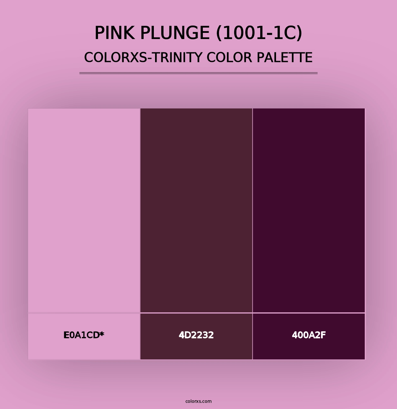 Pink Plunge (1001-1C) - Colorxs Trinity Palette