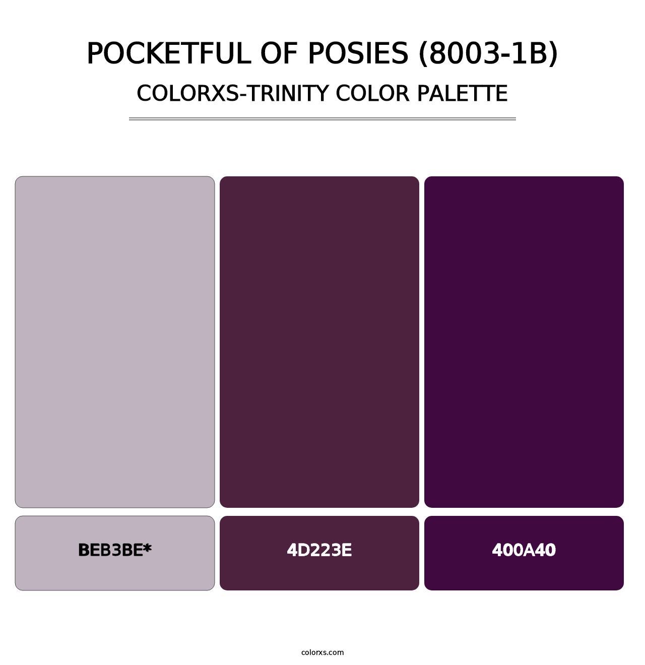 Pocketful of Posies (8003-1B) - Colorxs Trinity Palette