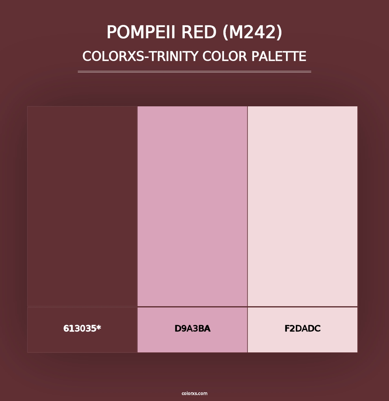 Pompeii Red (M242) - Colorxs Trinity Palette