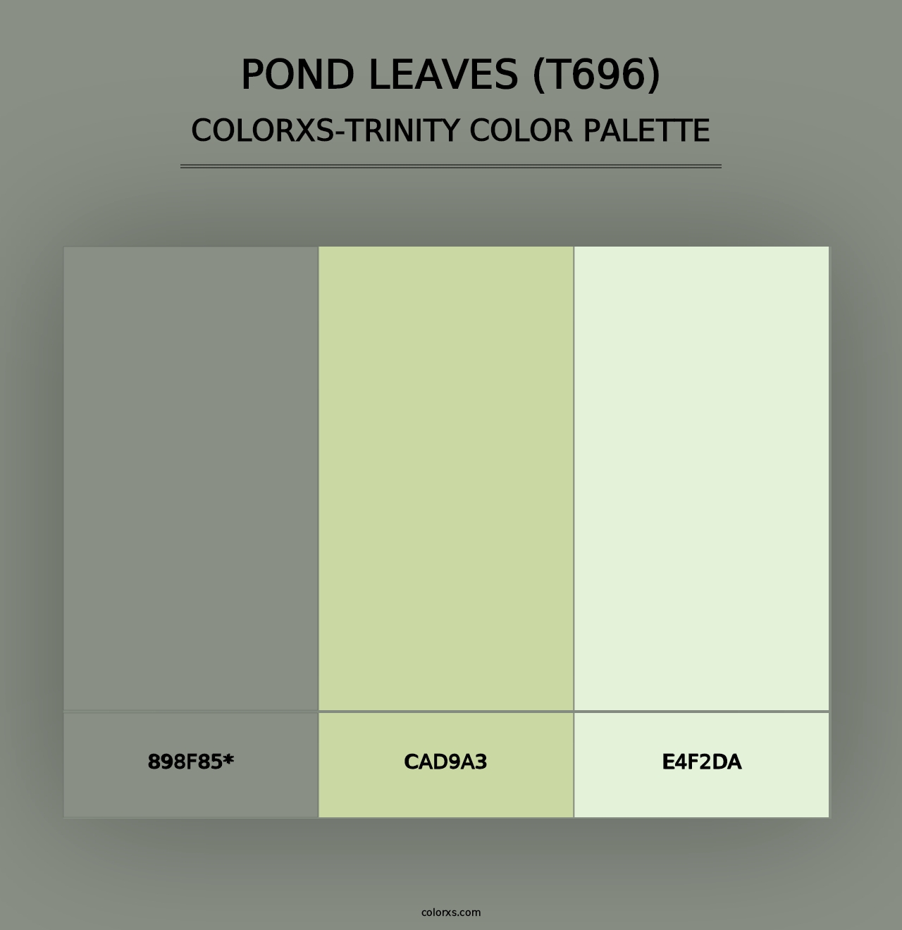 Pond Leaves (T696) - Colorxs Trinity Palette